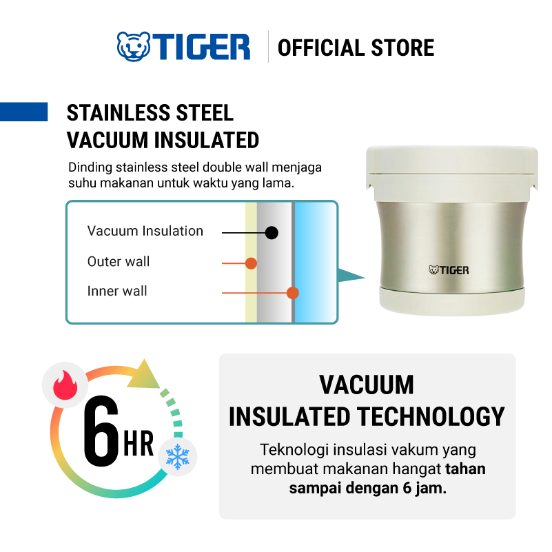 Tiger Stainless Steel Lunch Jar LXB-A100 - Image 7